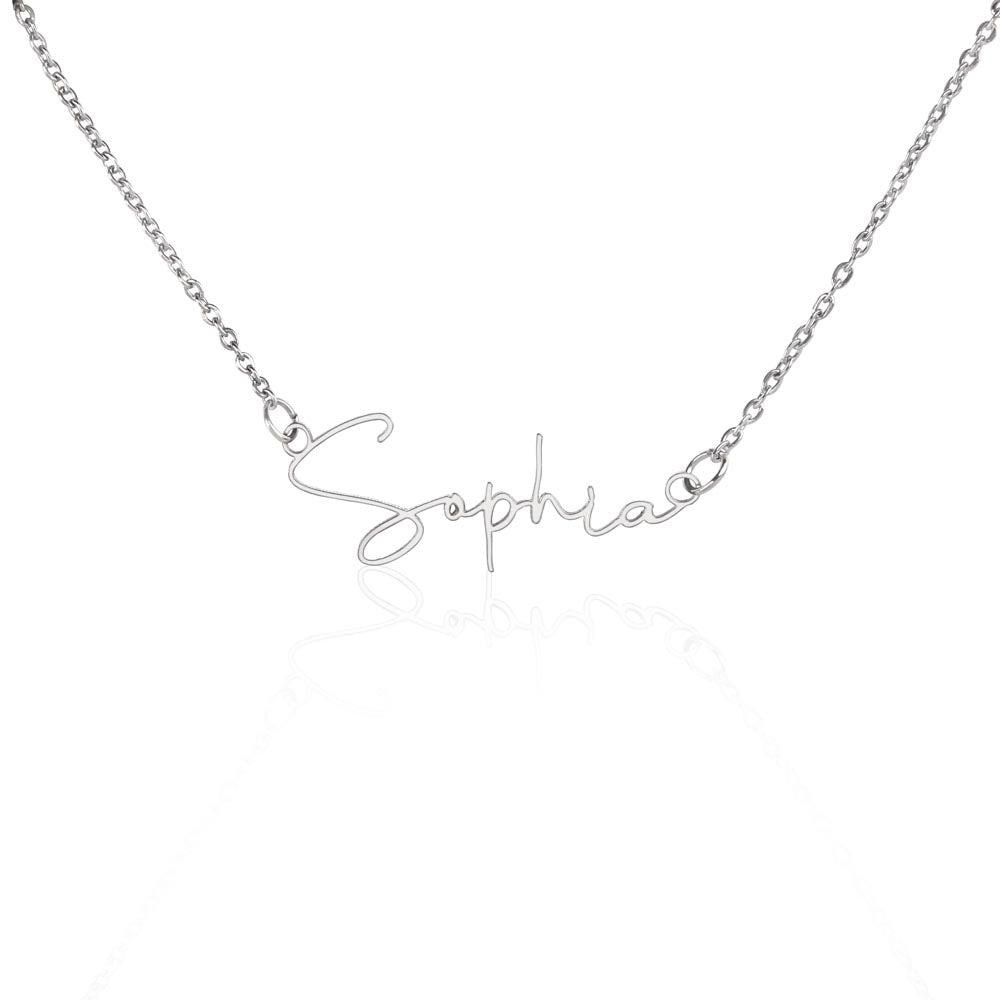 Script Name Necklace