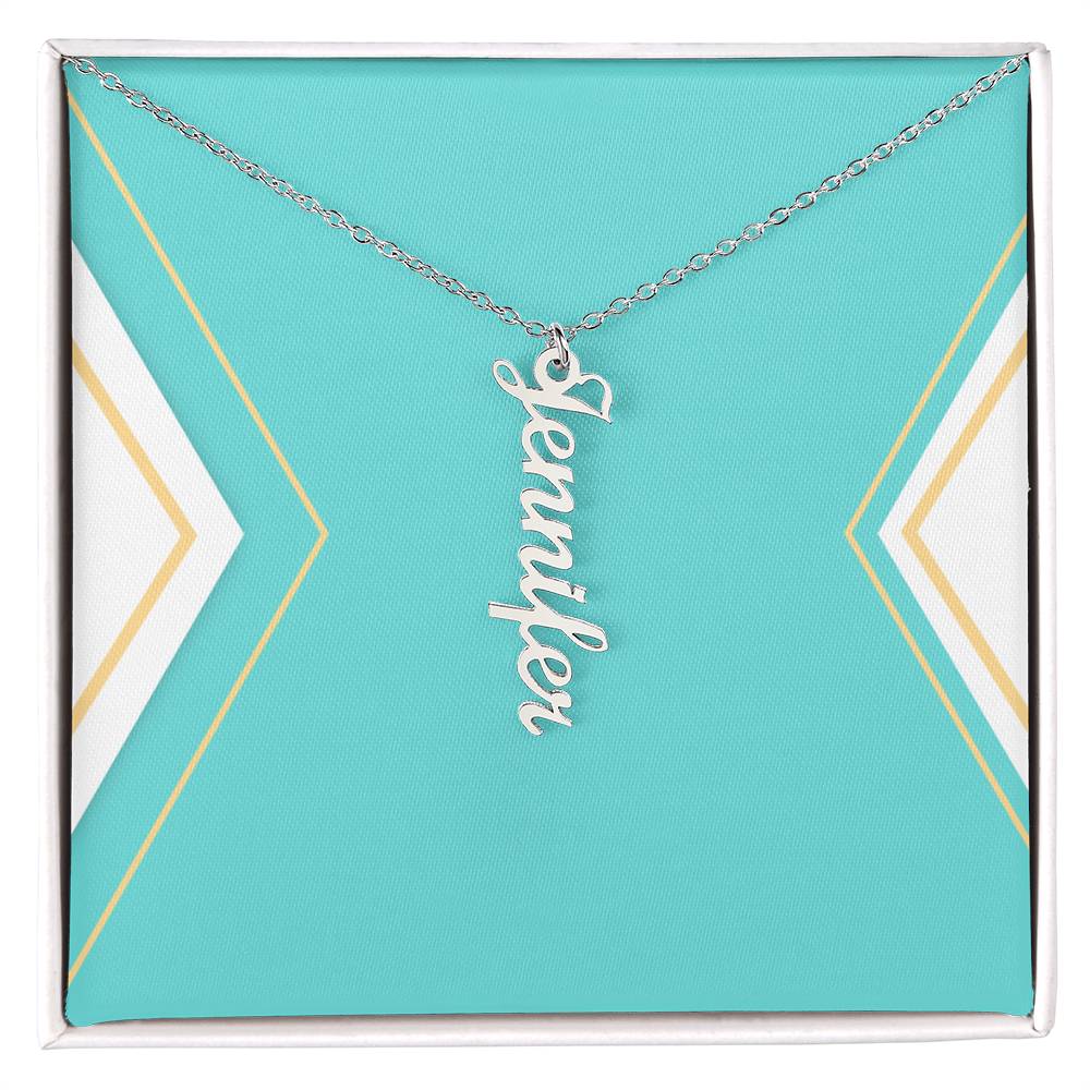 Multi Vertical Name Necklace