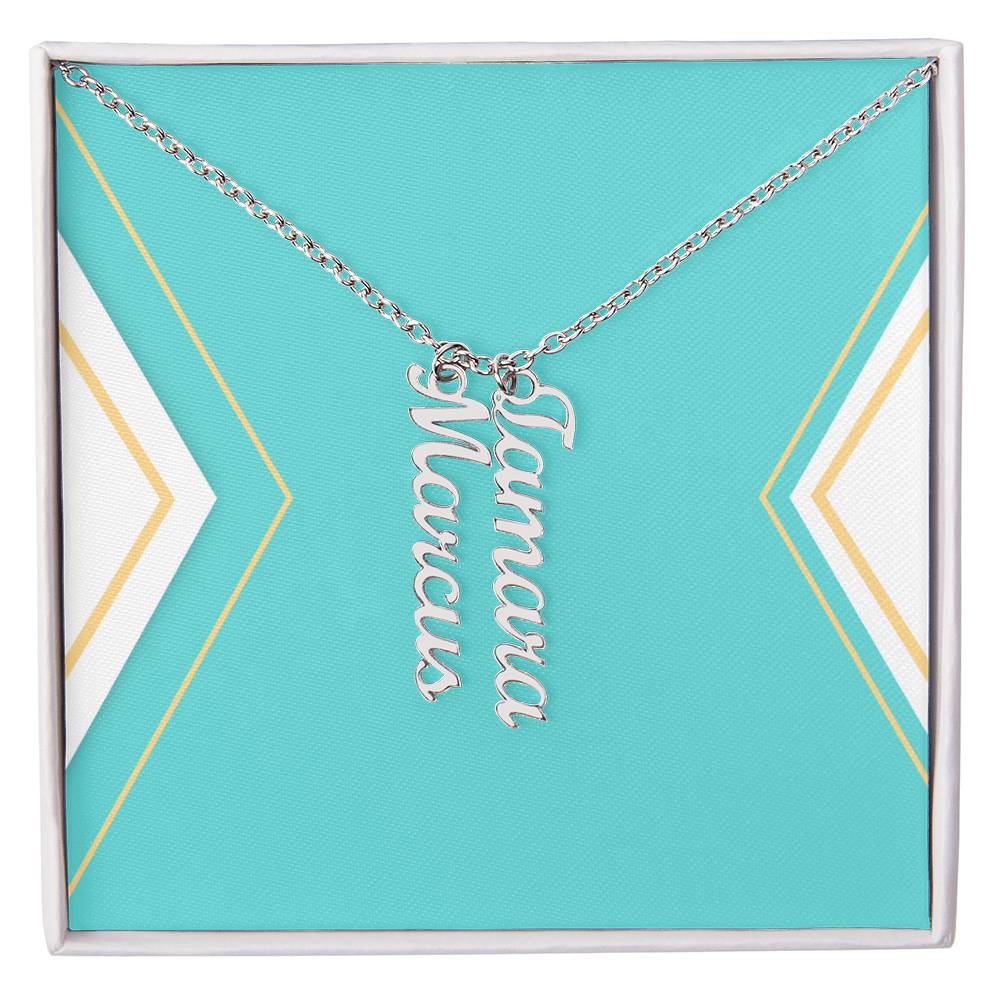 Multi Vertical Name Necklace