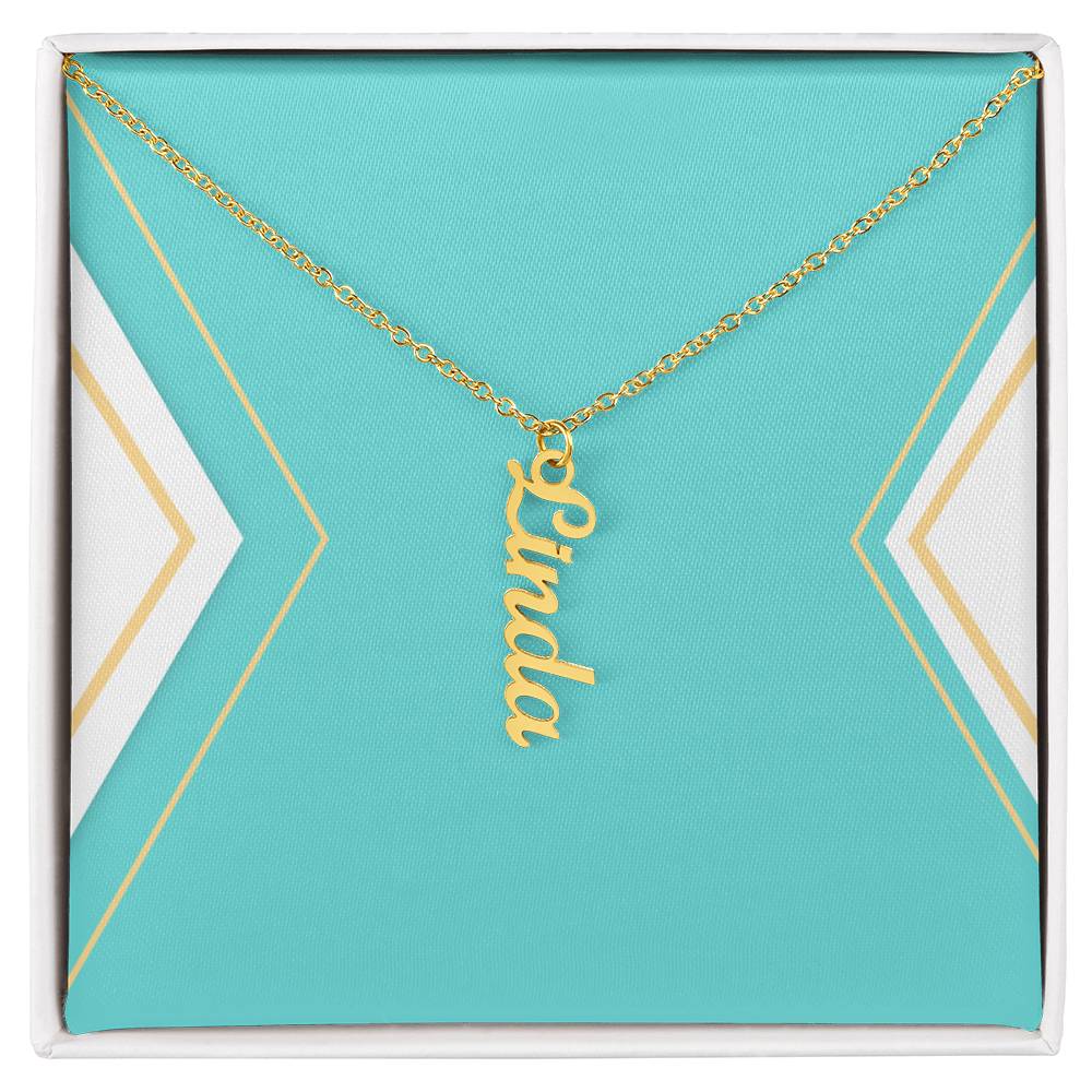 Multi Vertical Name Necklace