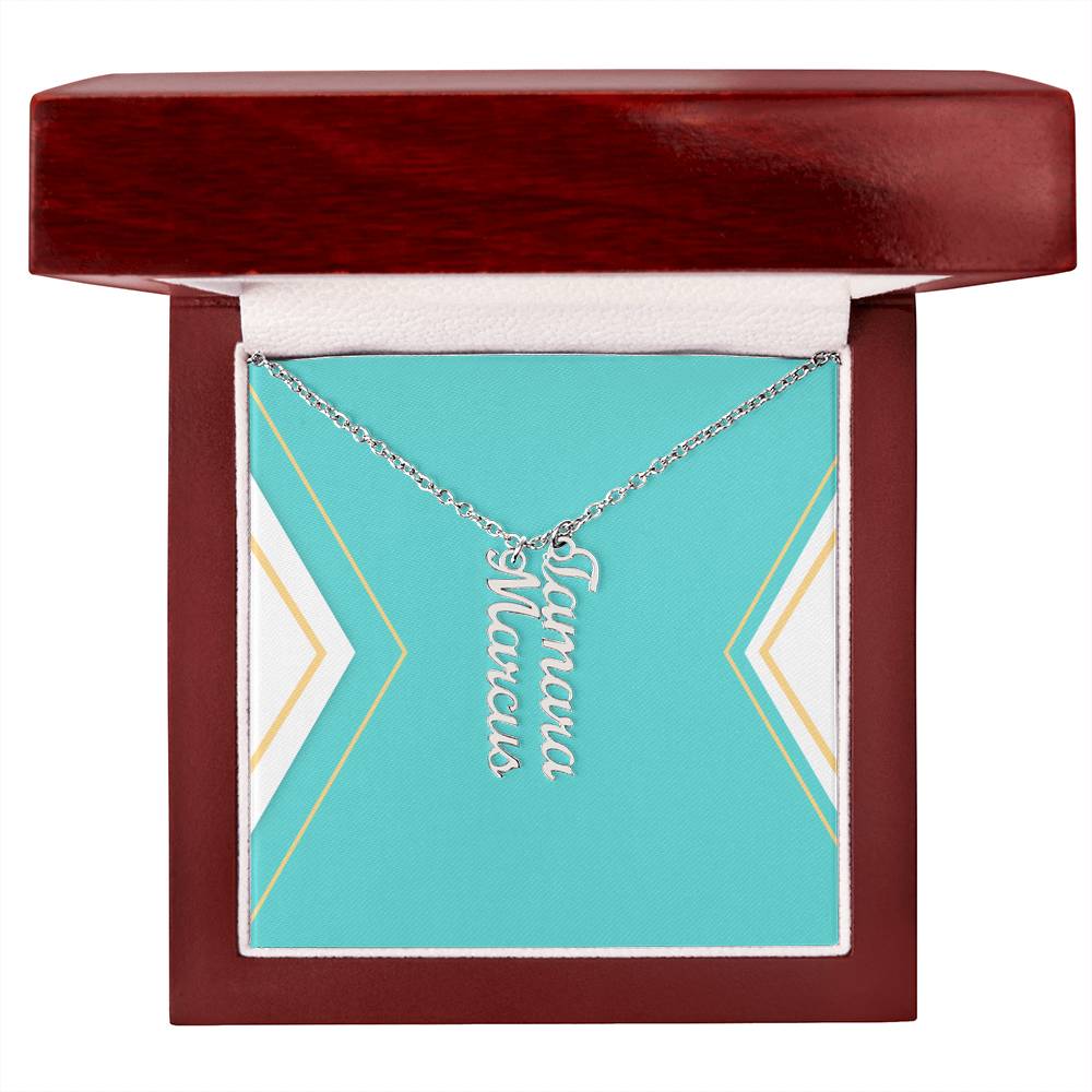 Multi Vertical Name Necklace