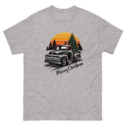 Retro Christmas Truck  Men's Tee Nostalgic Holiday Charm