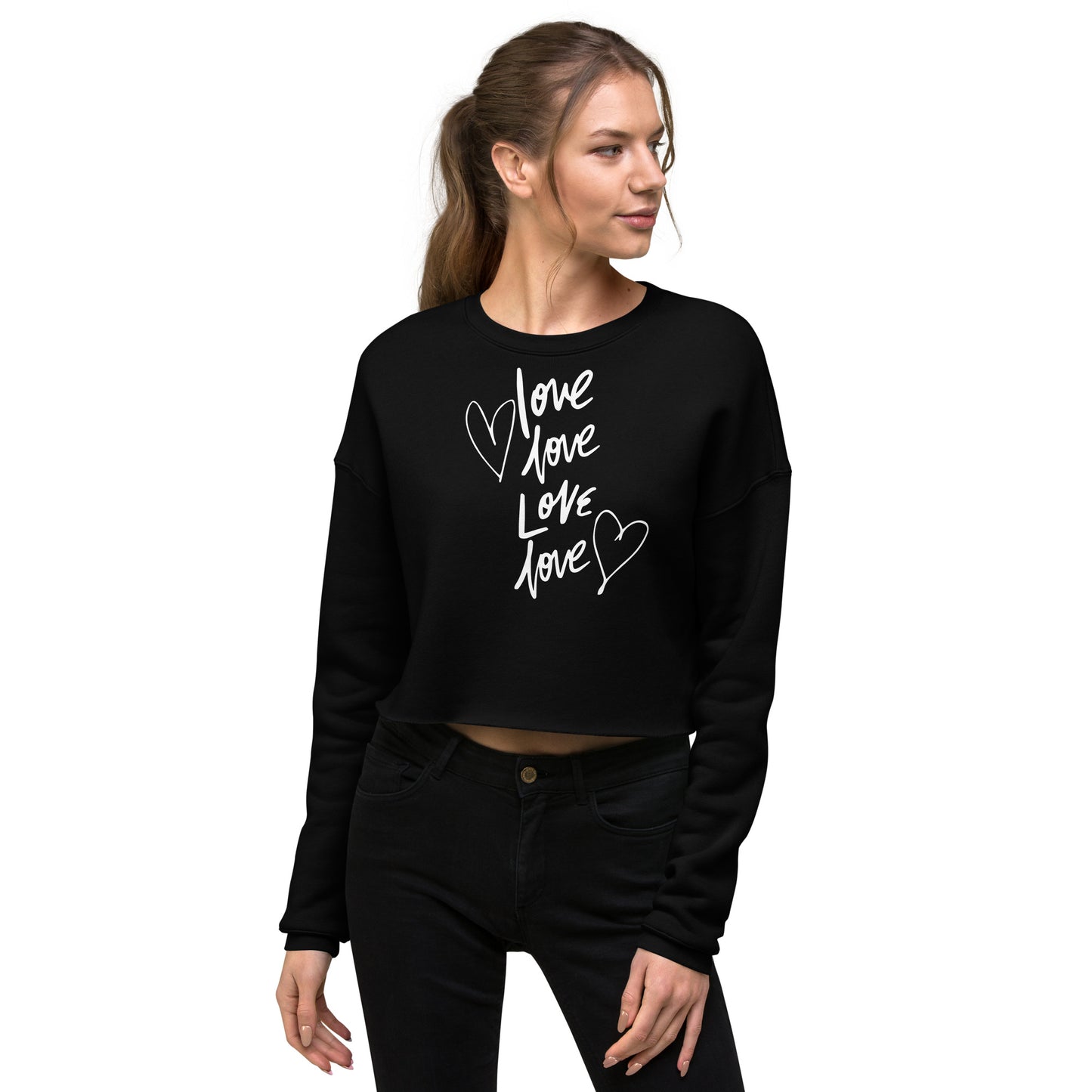 Love x4 Woman's Crop Sweatshirt