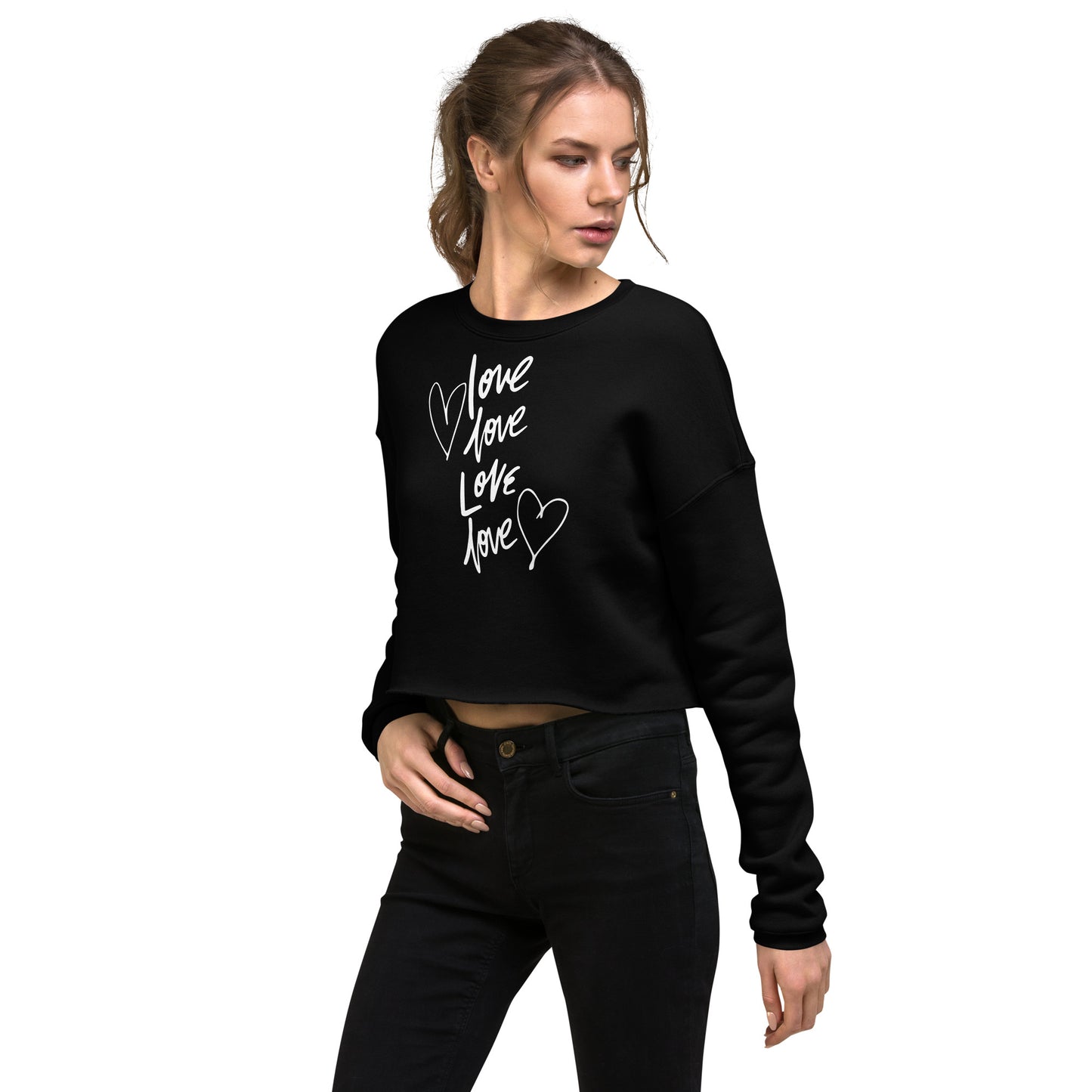 Love x4 Woman's Crop Sweatshirt