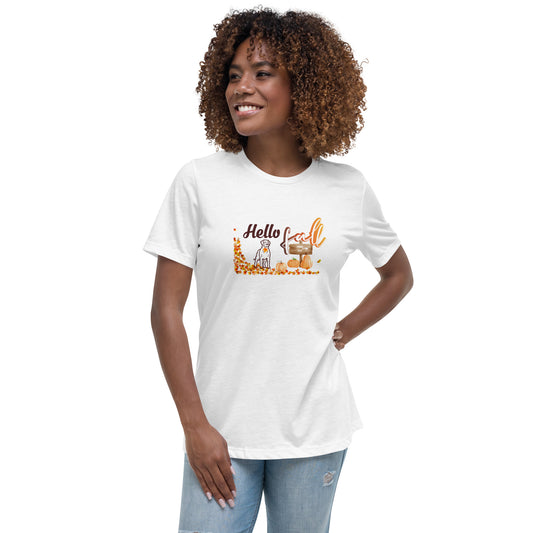 Hello Fall Labrador Retriever Women's Tee Shirt