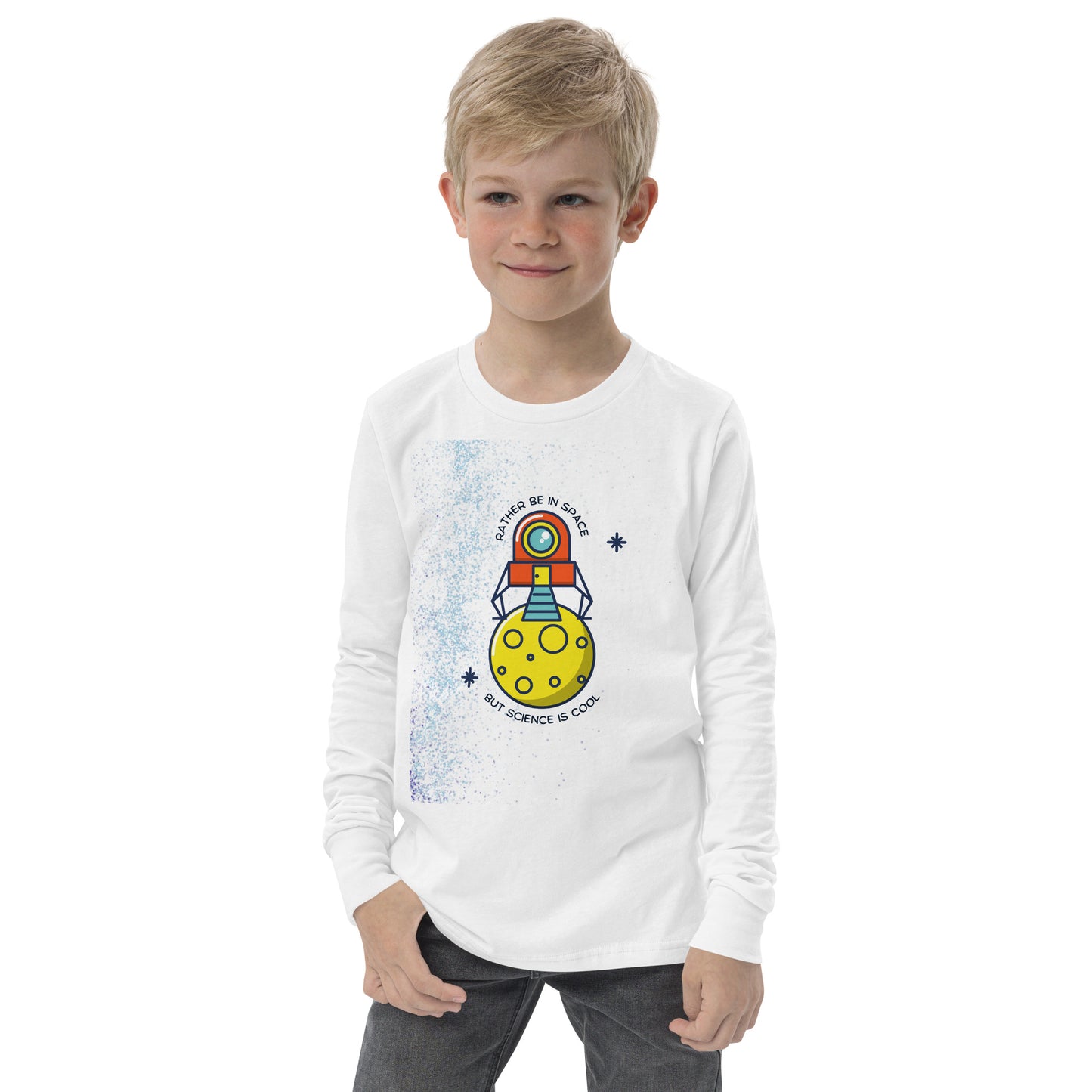 Rather be in Space - Youth Long Sleeve Tee Shirt
