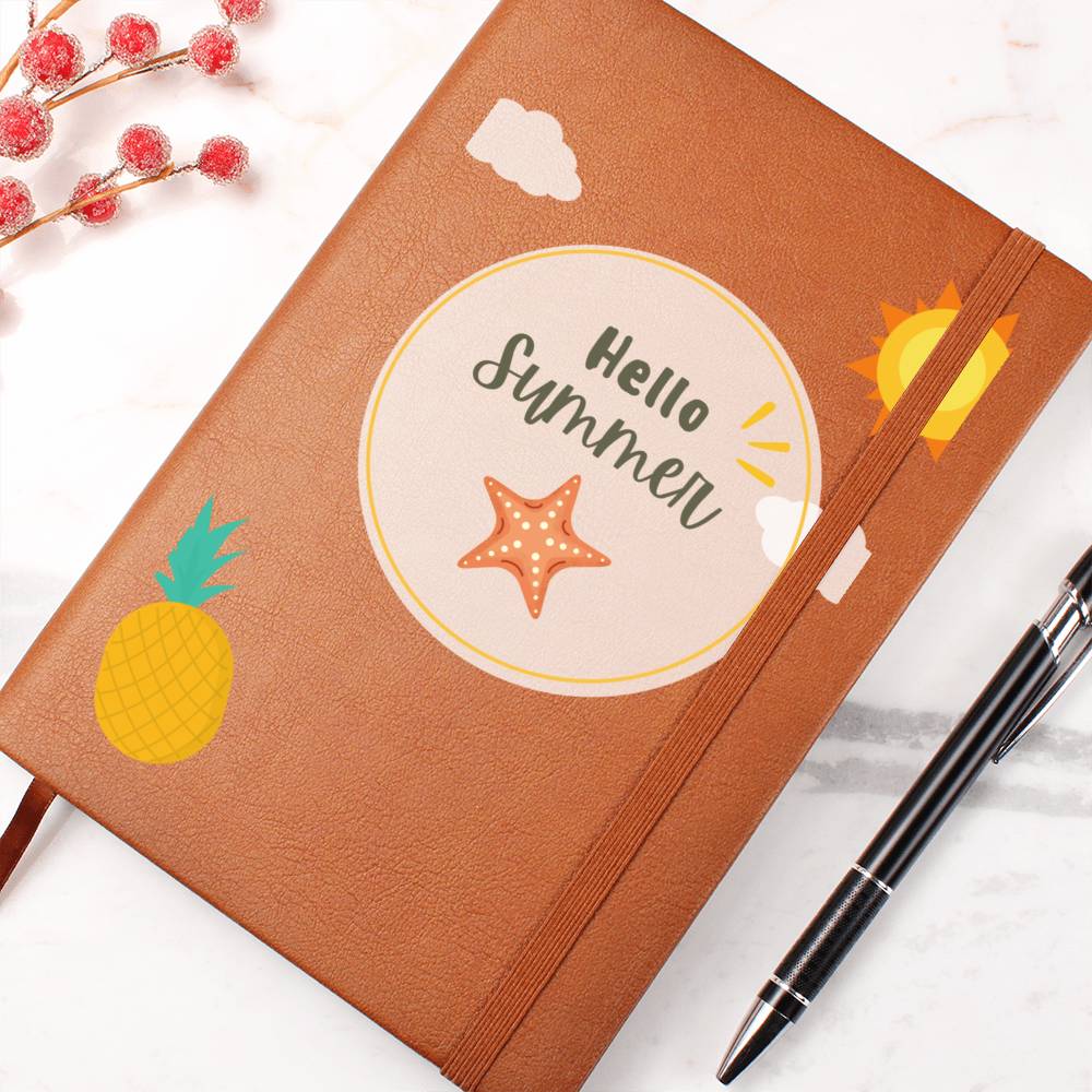 Hello Summer Leather Journal