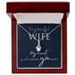 Alluring Beauty Necklace with Message to Wife